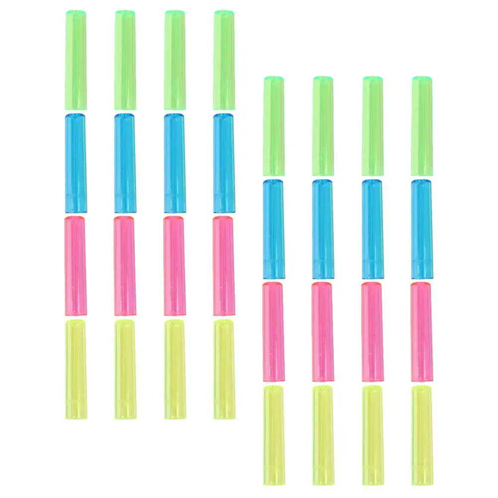 50Pcs Pencil Protective Cap Plastic Tip Cover for Writing Drawing Tools Reusable School Office Supplies Pencil Cap