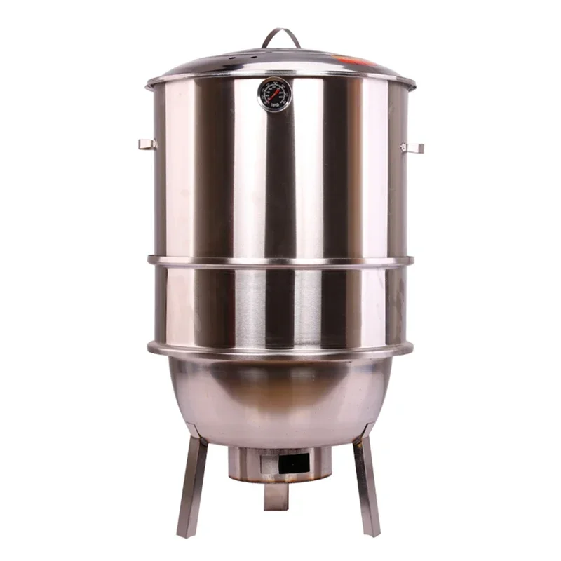 

Stainless steel barbecue stove household Zibo smokeless commercial barbecue barrel outdoor charcoal barbecue meat roast chicken