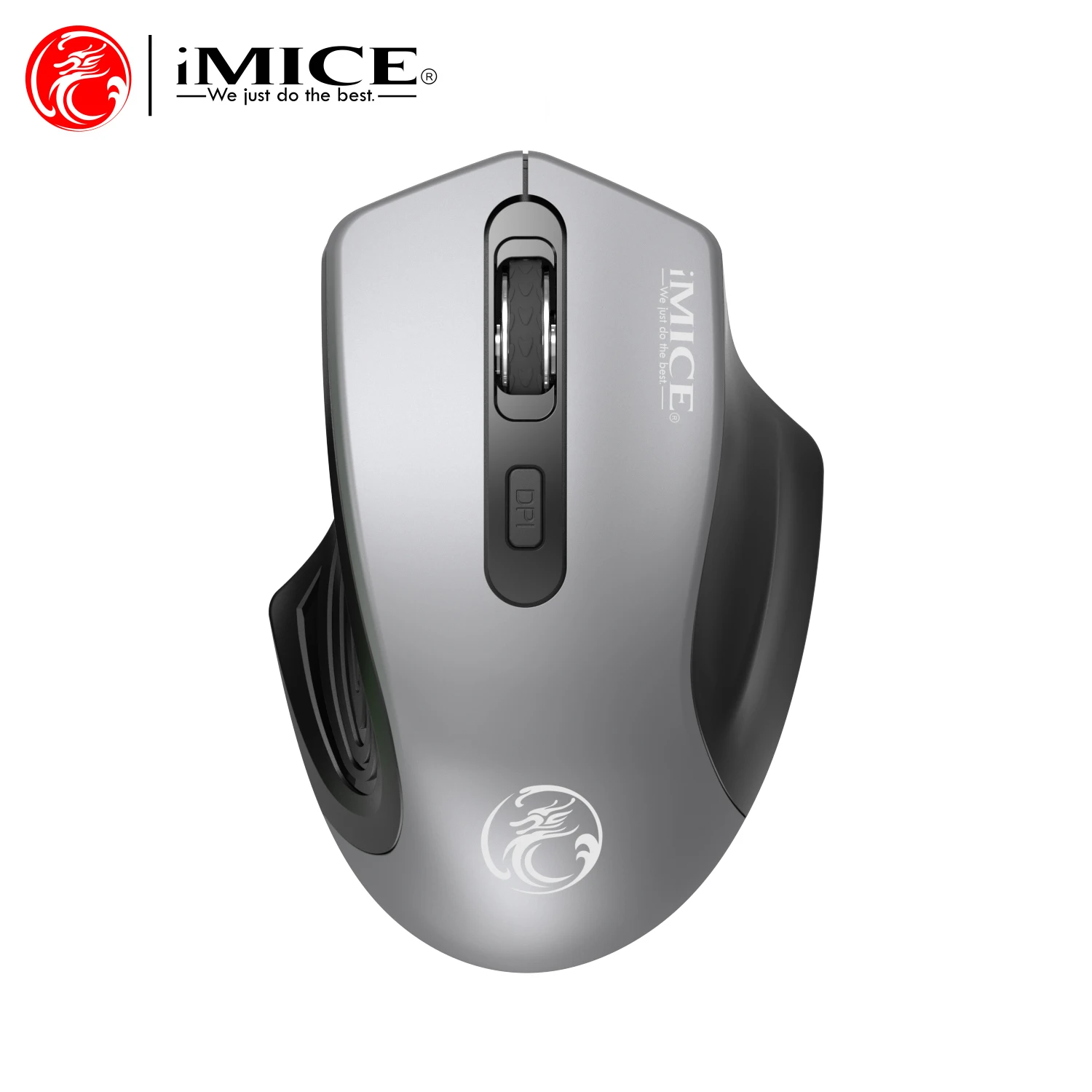 IMICE Wireless Mouse 2.4G Silent Mouse 4-Buttons 1600DPI Optical Computer Mouse Ergonomic Battery Mice For Office Laptop PC