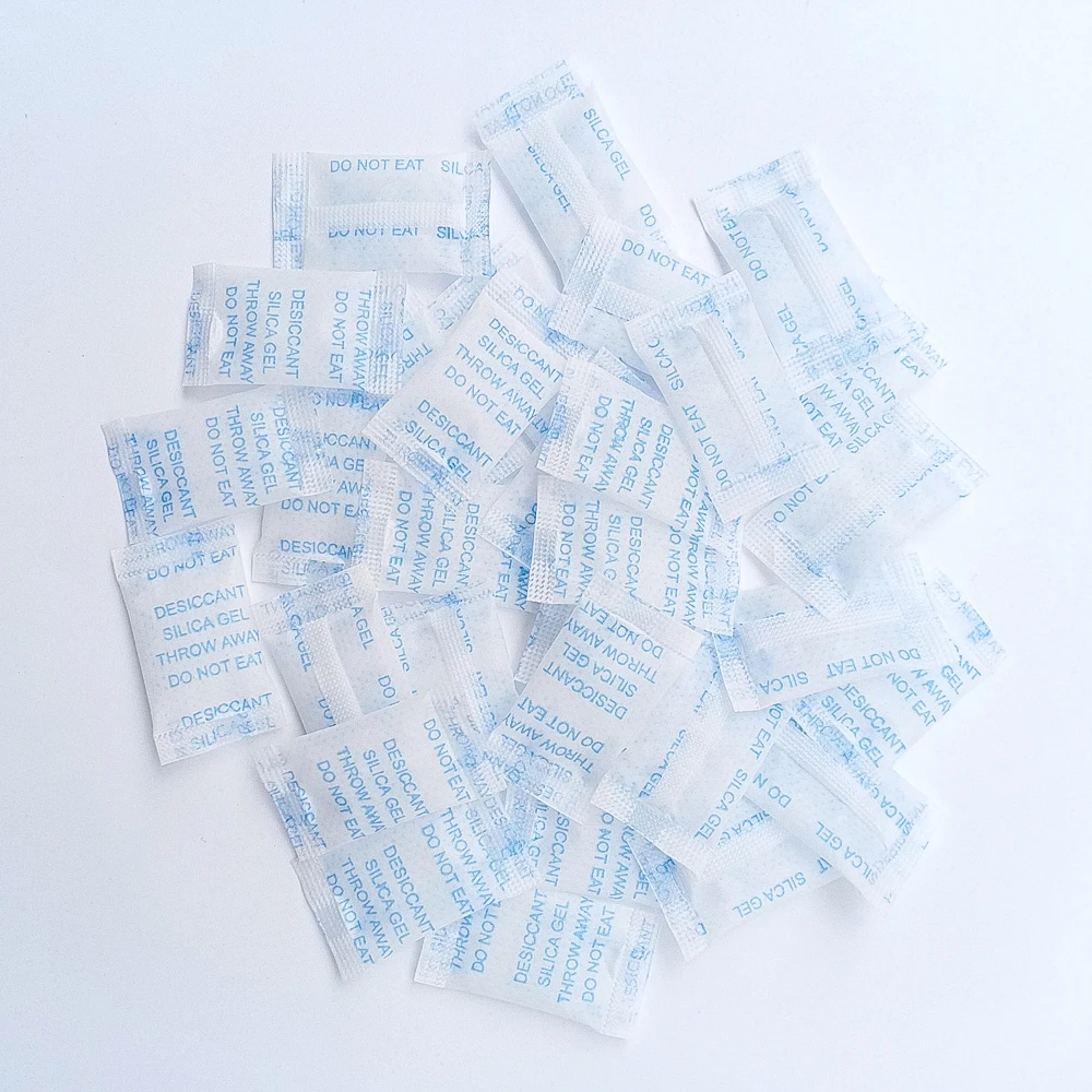 0.5g Silica Gel Sachets Desiccant Damp Kitchen Room Living Moisture Dehumidifier Accessories Absorber Bag Non-Toxic 10-100 Pack