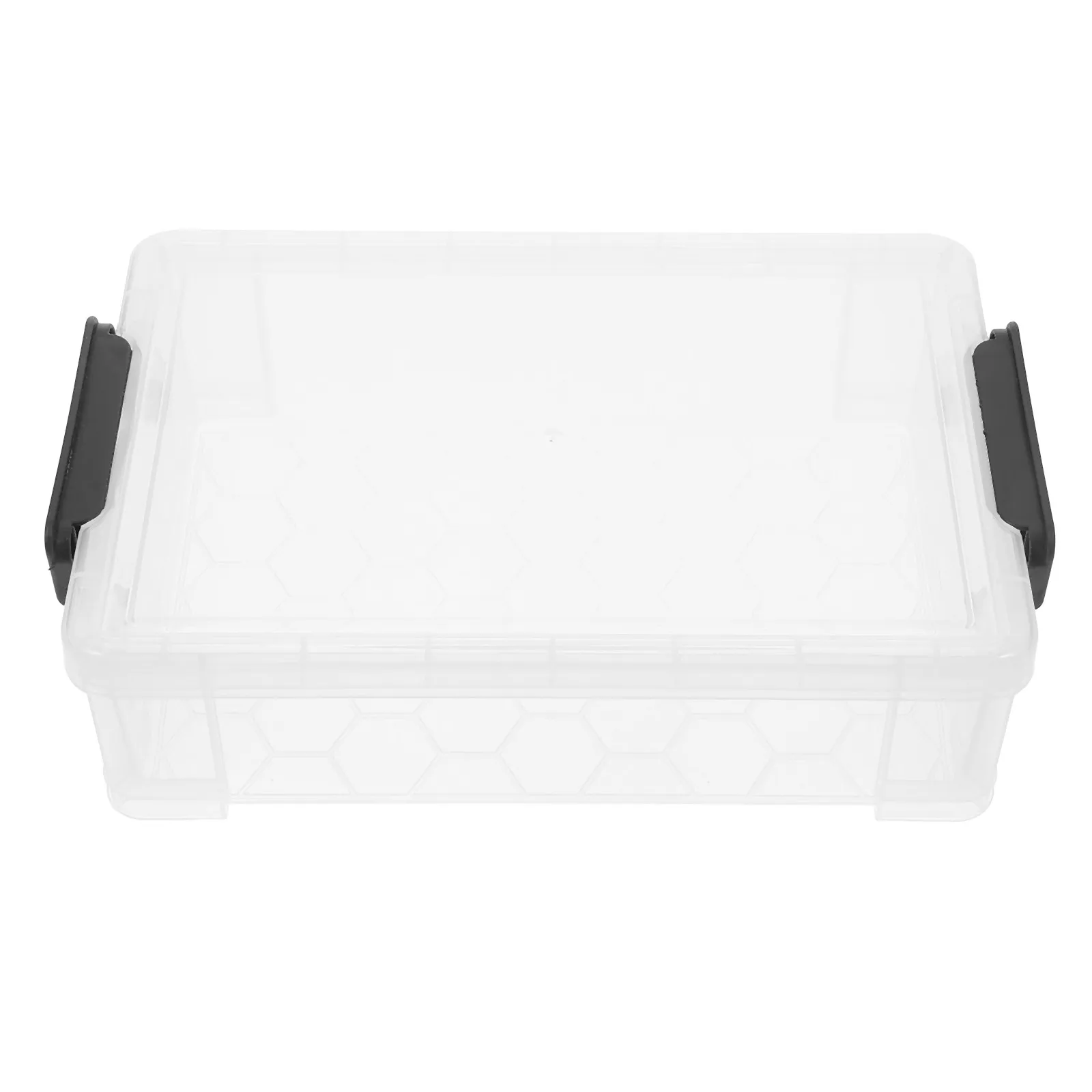 

Clear Large Capacity Plastic Pencil Box Stackable Storage Organizer Case with for Markers Pens Crayons Office