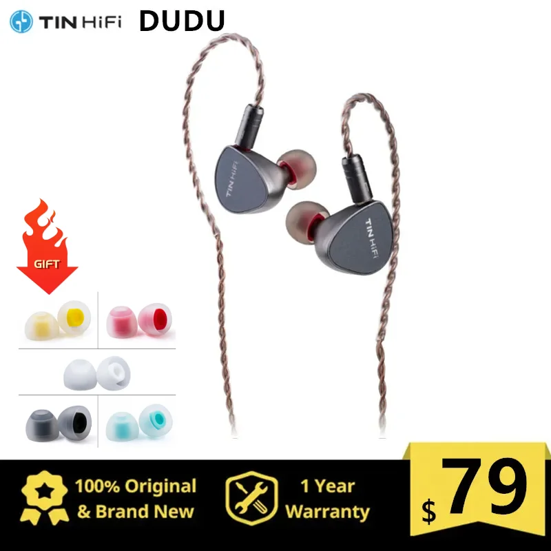 

TINHIFI DUDU In Ear Monitors 13mm Planar Magnetic Drive Detachable 2Pin Interface Wired Earphone 3.5mm Plug HiFi Music IEM