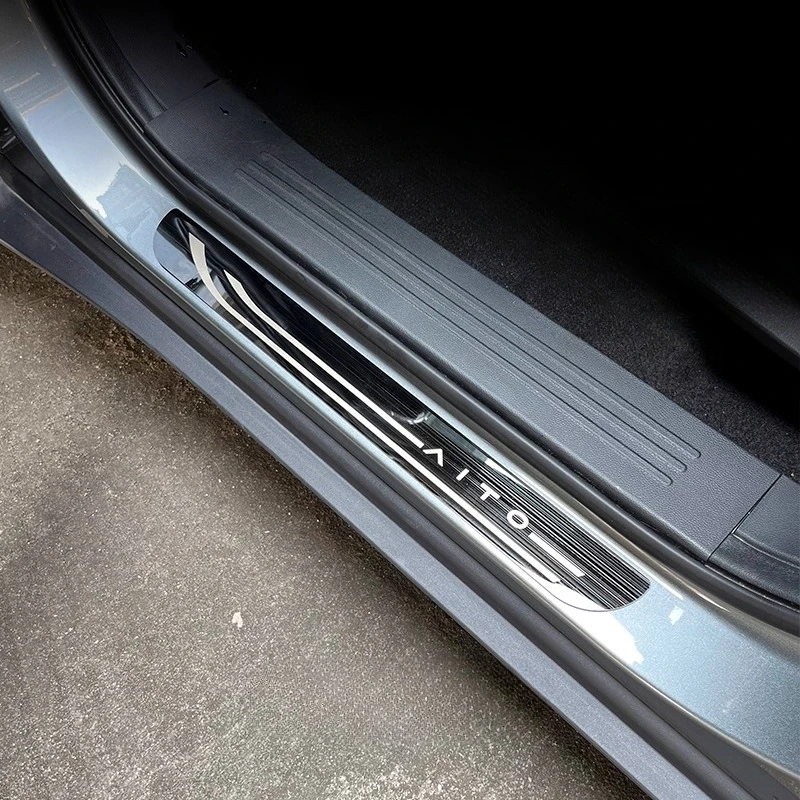 

Для SERES AITO M5 M7 M9 внутренняя модификация приветственный коврик порог отделка из нержавеющей стали автомобильные аксессуары защита