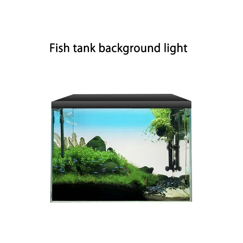 PVC Backlight Background Light Decor Aquarium RGB LED Fish Tank Ornament Acrylic Material Marine or Plants Lamp