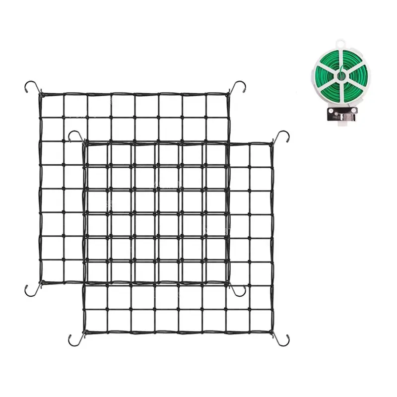 ABUI-Trellis Netting Scrog Nets 4X 4Ft Trellis Net Grow Tent Accessories