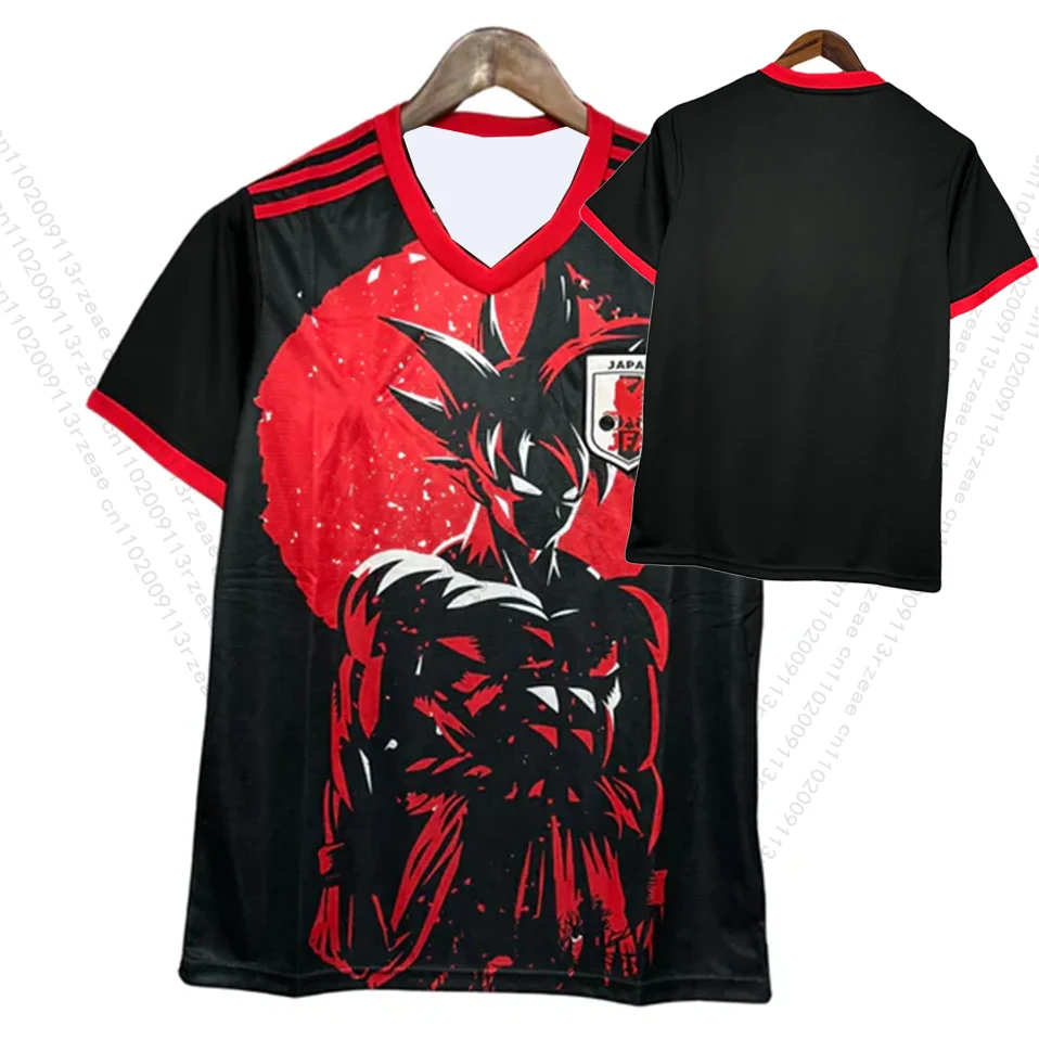 

2025 новейшие аниме Dragon Ball Z, японские футбольные майки, издание для фанатов, Джерси, аниме, специальное издание, уровень 5, Луффи, детская/мужская футболка