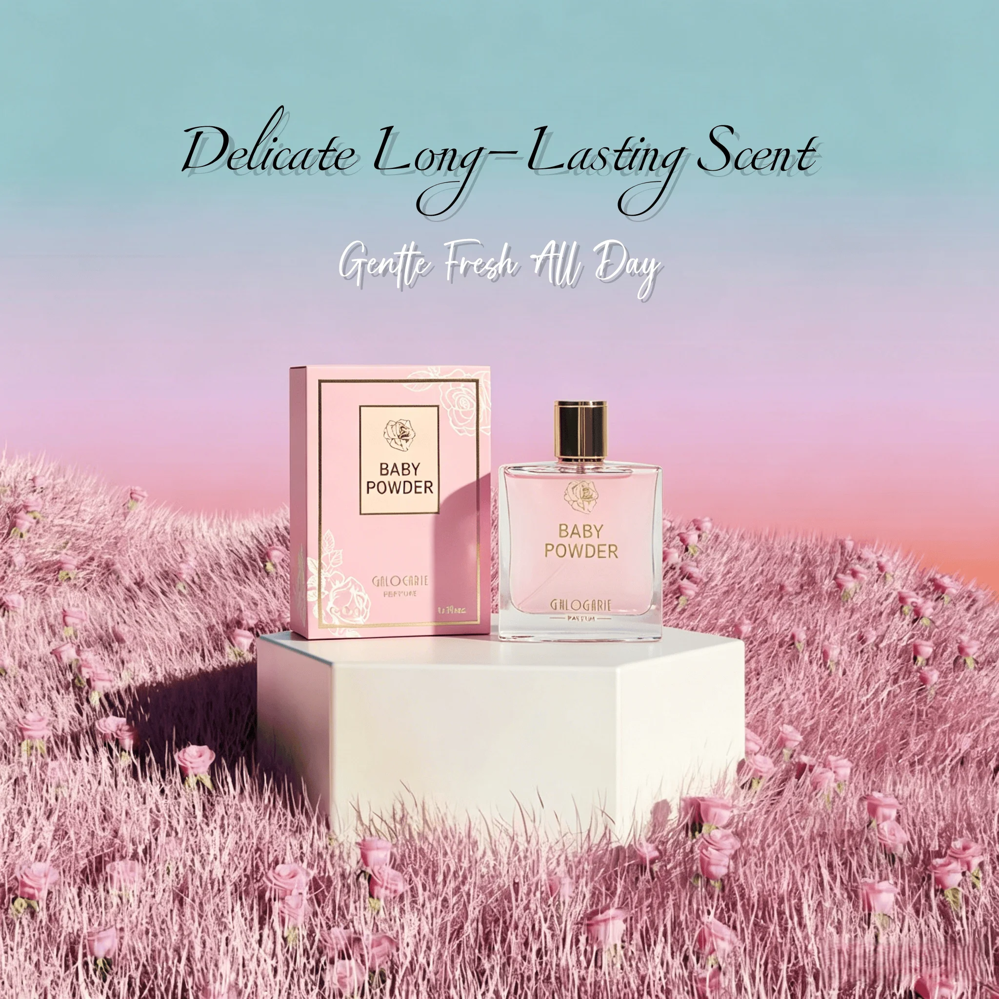 

Refreshing Eau De Toilette Mild Sweet Baby Powder Fragrance For Young Girls And Women Daily Wear Gentle Smell Perfume