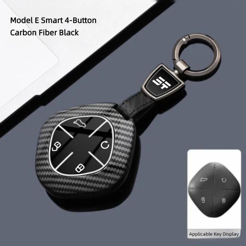 

ABS Car Key Case Cover Shell Protector Fob Holder for Jetour Dasheng IDM Shanhai L6 DCT Accessories Keybag Keychain
