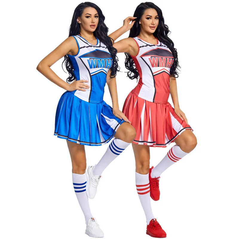 Sexy Football Babes Dance Team Uniform Women's Outfit Performance Costume with Socks Trendy Stage Performance Clothing
