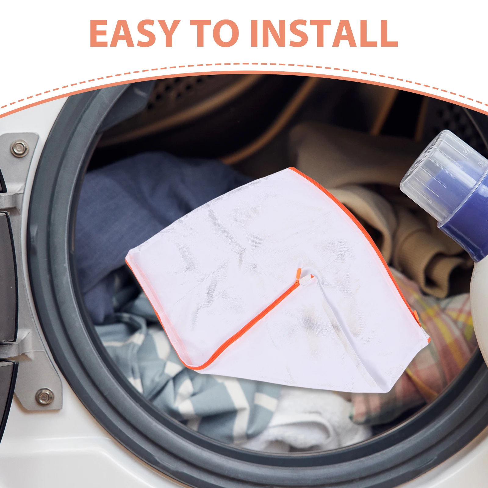 

Mesh Laundry Bag Heavy Duty Polyester Washing Bags for Delicates Underwear Socks Bras Machine Wash Travel Storage