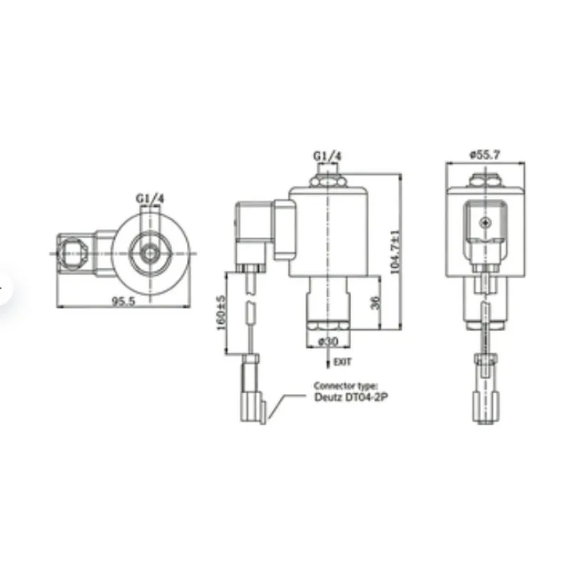 1 /4inch/ YC200102 series custom air compressor adopts high pressure brass stainless steel solenoid valve 24v 220v ac