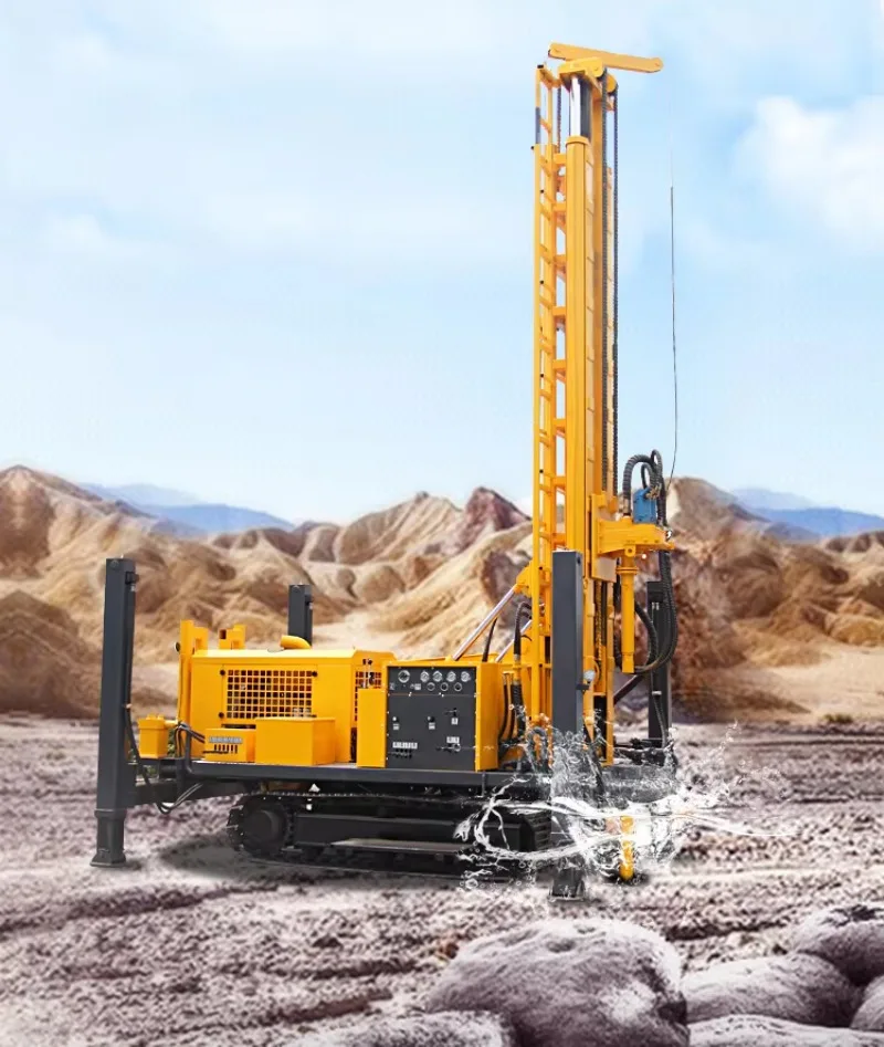 65kw Crawler Homemade Shallow 200m 200 Meter Water Well Drilling Rig Machine Hydraulic Water Well Drill