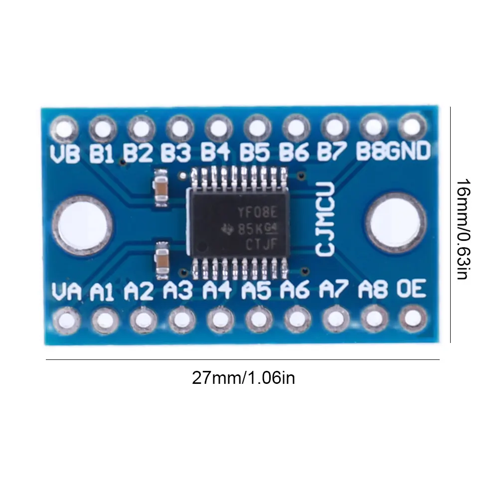 TXS0108E Logic Level Shifter Bi-Directional Module 3.3V 5V 8 Channel Logic Level Switching Shifter High Speed for Arduino