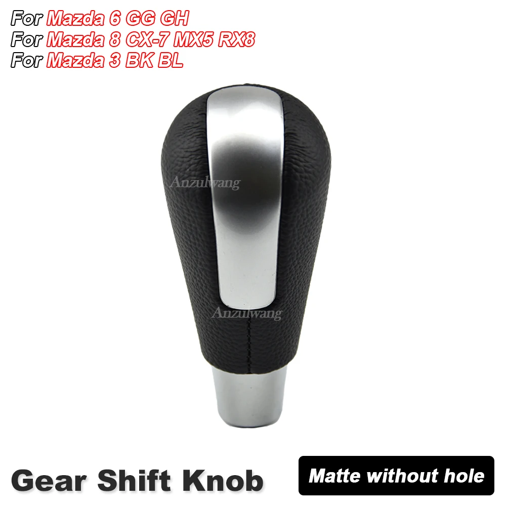 Gear Shift Knob Comfortable Touch Feeling Gearstick Head Replacement for Mazda 6 GG GH Mazda 8 CX-7 MX5 RX8 Mazda 3 BK BL