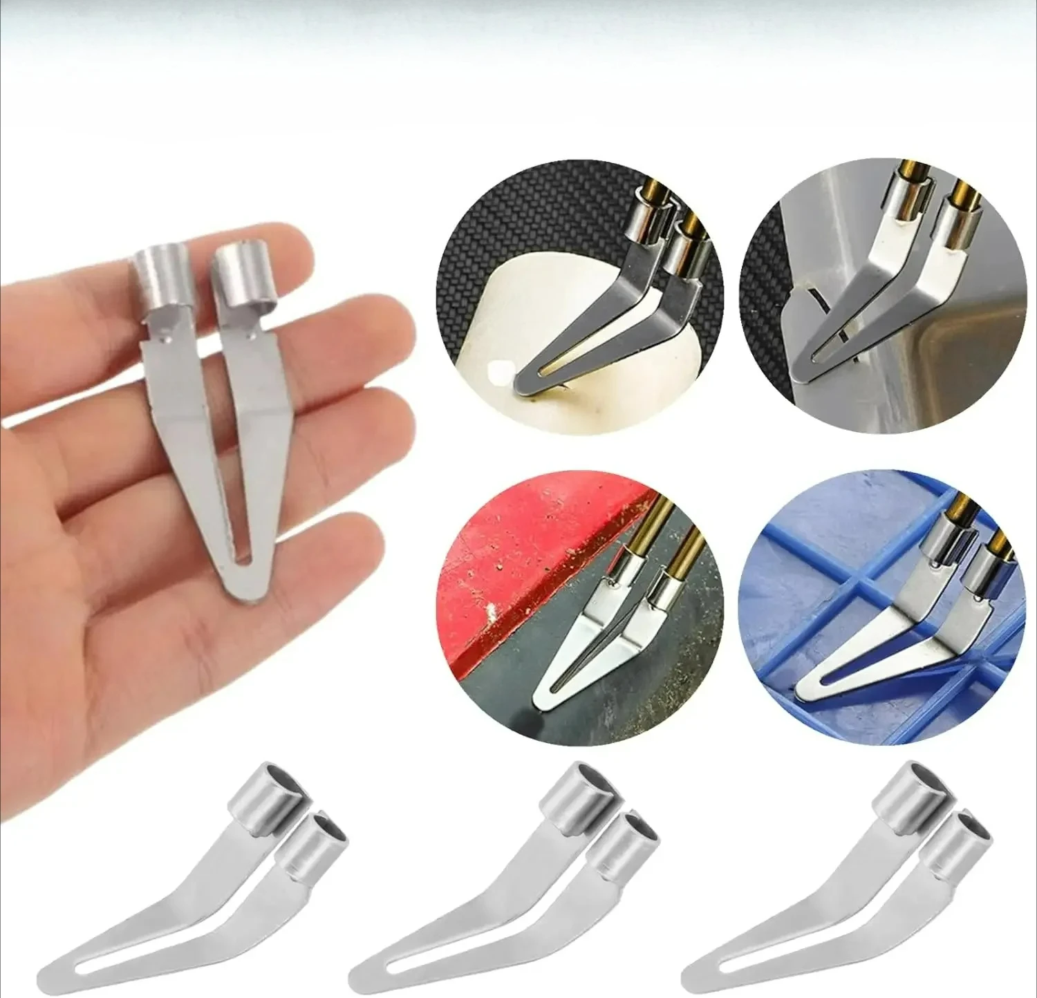 

Набор для сварки пластика: профессиональные насадки из нержавеющей стали, треугольный скребок, для ремонта и замены автомобильных бамперов