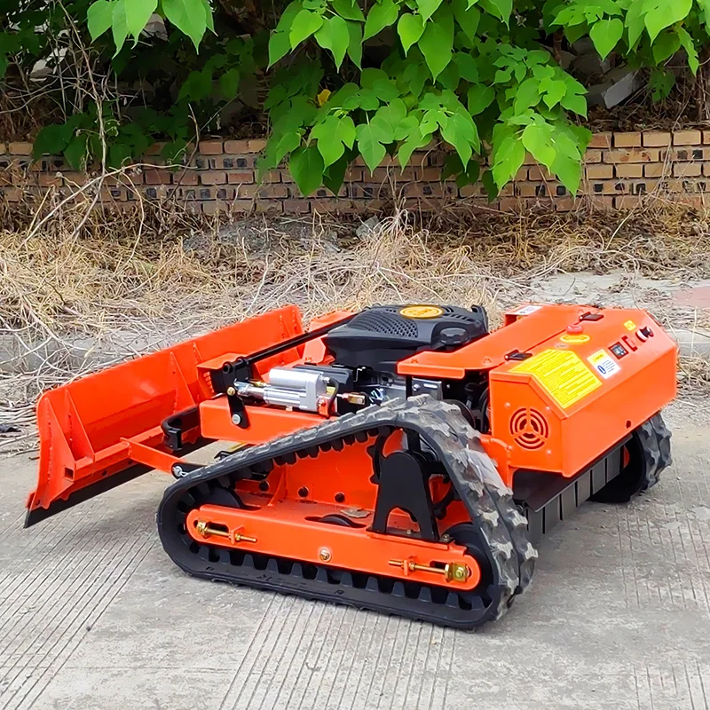 Настраиваемая интеллектуальная газонокосилка промышленного класса с дистанционным управлением, подходящая для обрезки газонов и травяных клопов.