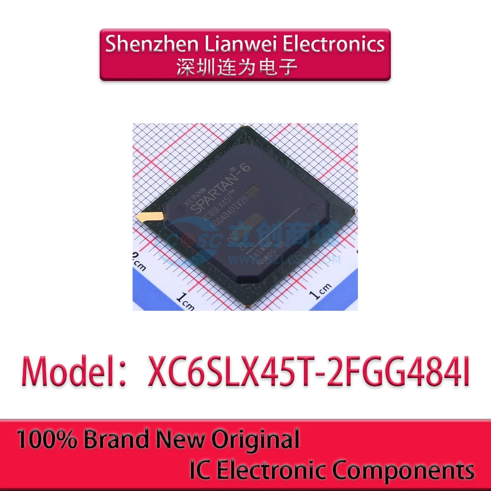 

100% New Original XC6SLX45T-2FGG484I XC6SLX45T IC Chipset FBGA-484