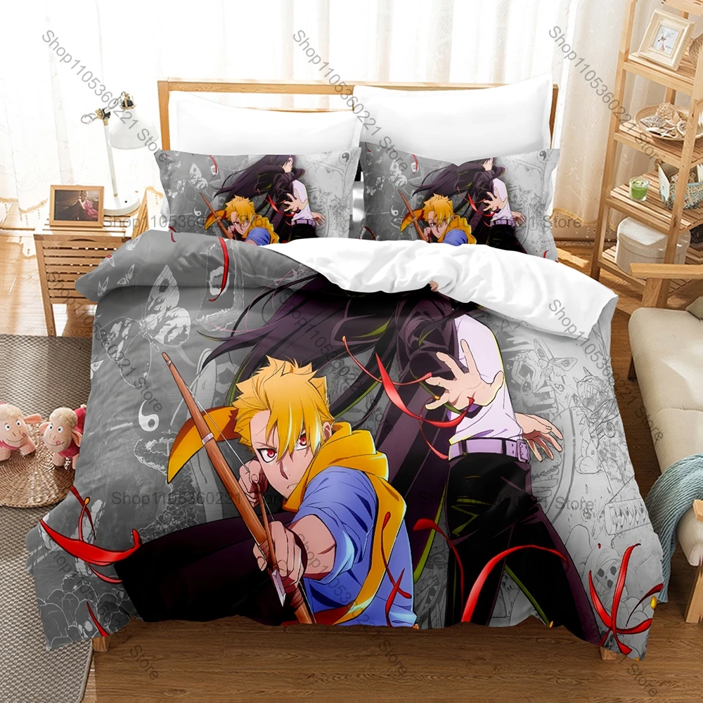 

Personality Anime Daemons of the Shadow Realm Bedding Set New Duvet Cover Pillowcase Yomi no Tsugai Theme Bed Set Bedroom Decor