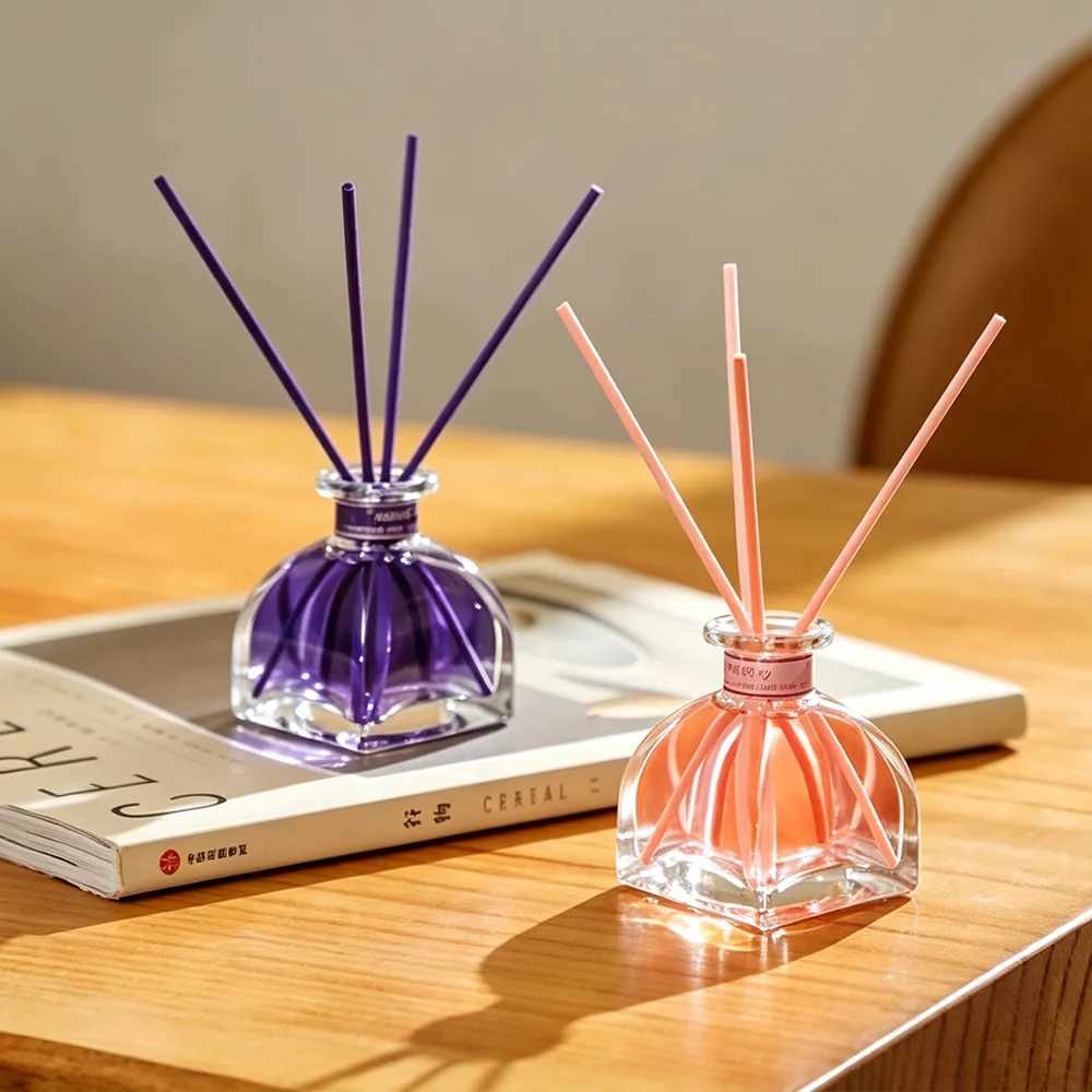 Diffuser Reed Sticks Set - 50ml Reed Diffuser Set With Fiber