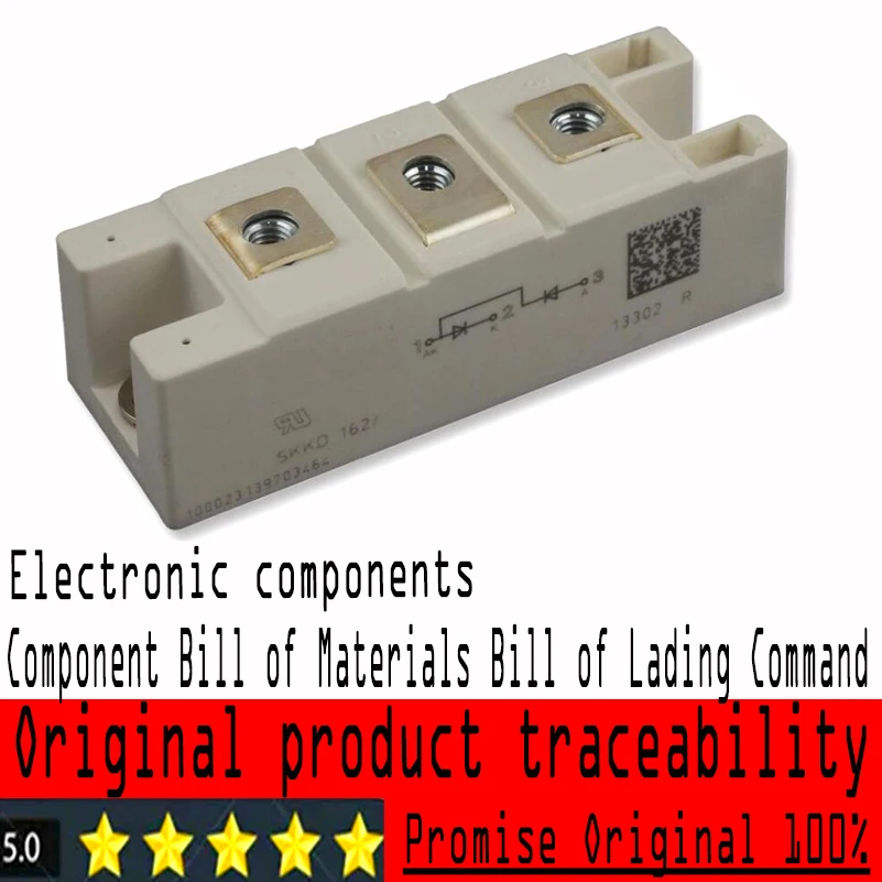 

Original imported SKKD162/12, diode module, 1200V, 2 x 160A, series connection [A-23]