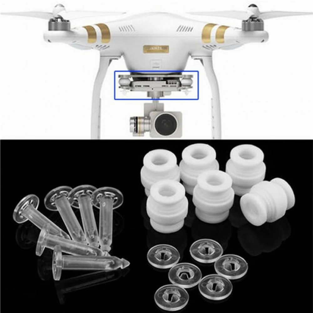 Camera Gimbal Shock Absorption Damping Rubber Balls & Anti-drop Pins Kit for DJI Phantom 3 Pro Standard Professional Advanced - view 4