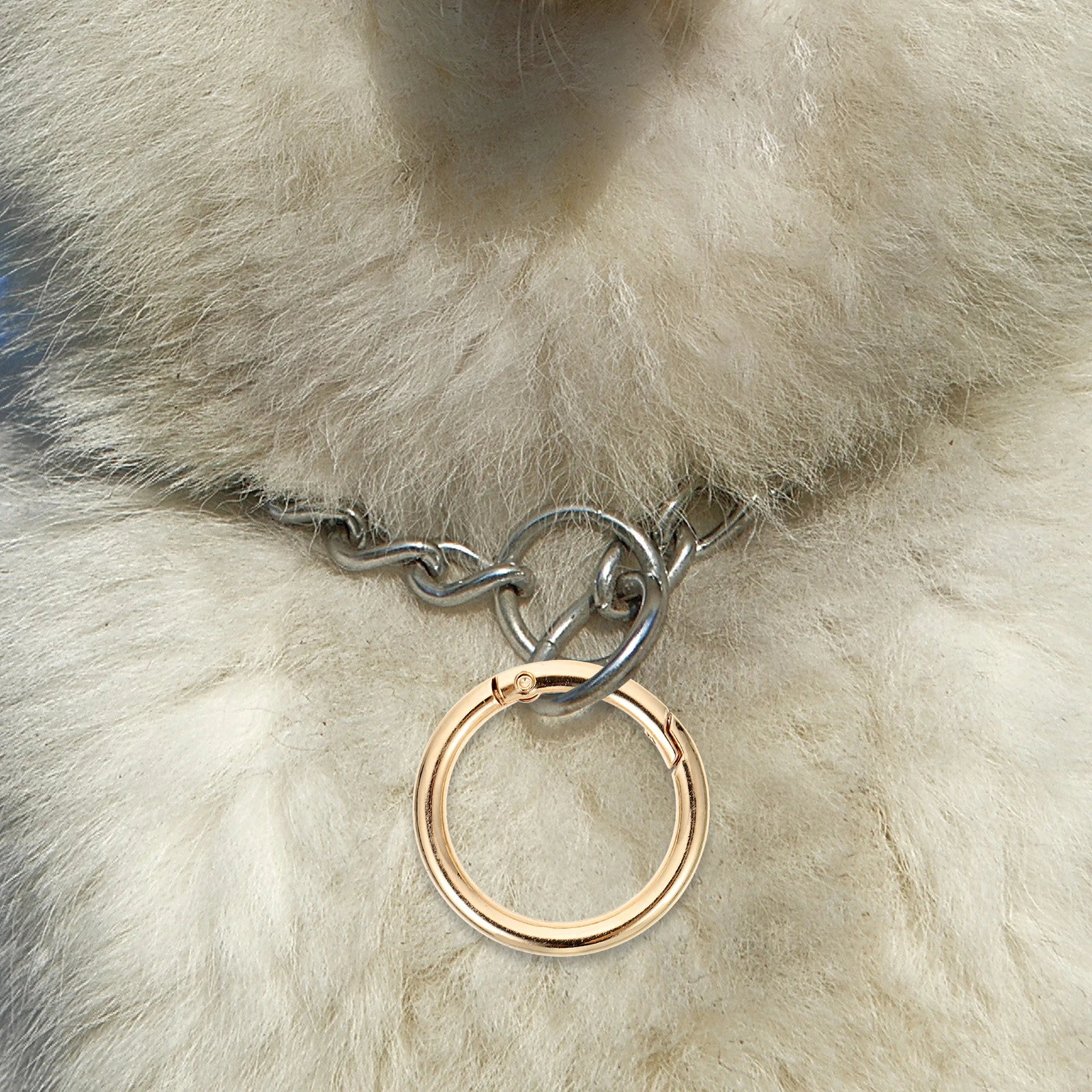 

10pcs Spring Buckle Key Chain Rings Flat Alloy Circle Keychains Portable Metal Jewelry Accessories Retro Style