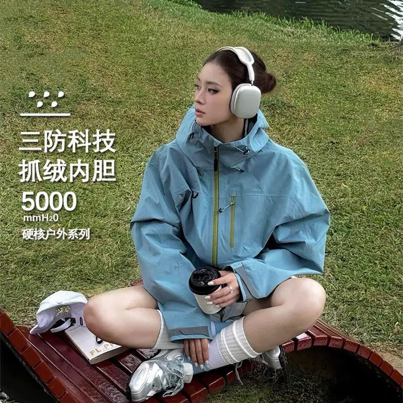 Interchange Jacket Coat Female Autumn Winter Outdoors Exercise Windproof Waterproof Tops Thicken Mountaineering Suit Wholesale