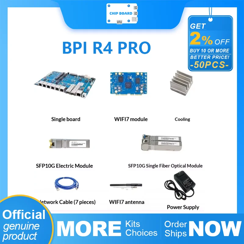

Banana Pi BPI-R4 Pro Router Board – Dual 10GbE SFP