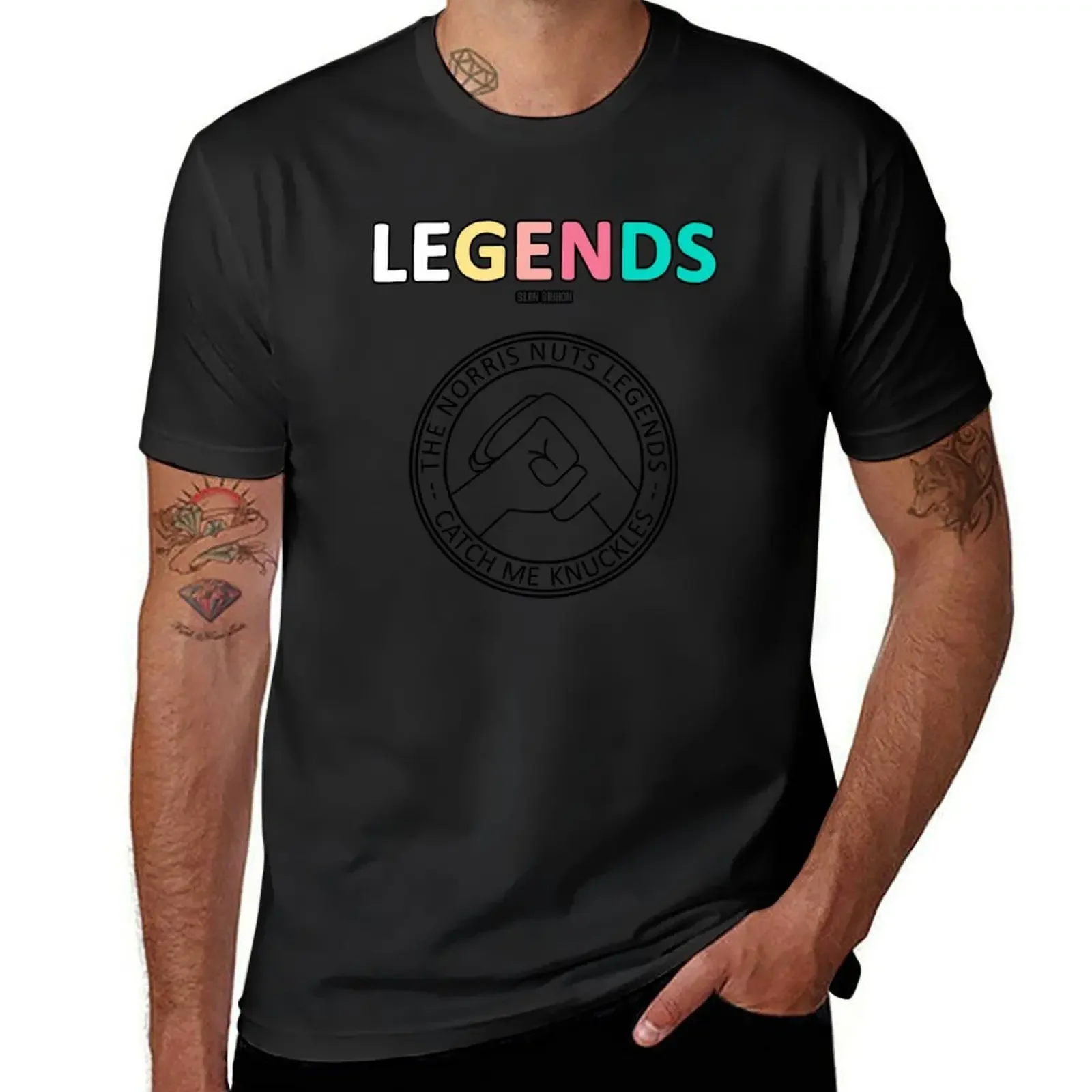 Norris Nuts Legends - Catch Me Knuckles T-Shirt cute tops hippie clothes anime t shirts aesthetic clothes tshirts for men