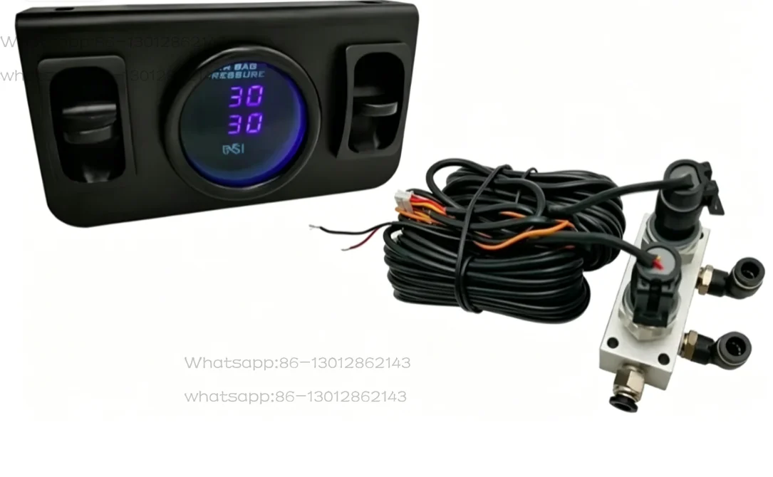 In-Cab Dual Air Gauge Control Kit Digital Paddle Switch Air Pressure Sensor Control For Suspension Parts For Air Suspension Kits