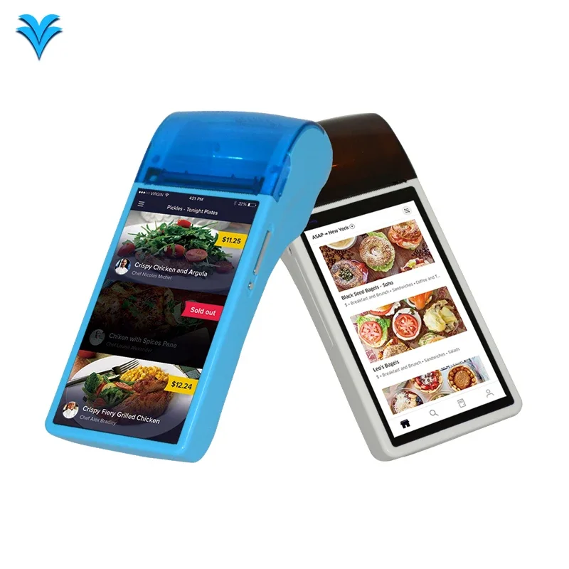 Mobile Terminal Handheld POS Support WIFI BT with 58mm Printer Android  AP02 Plus