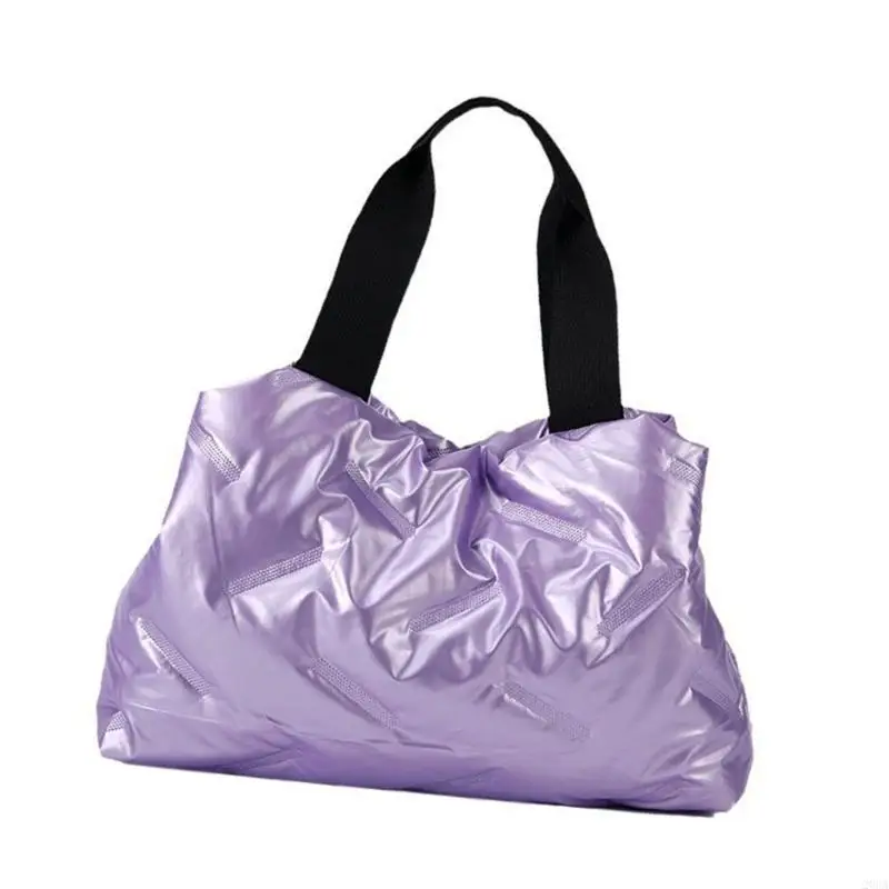 

Quilted Puffer Bag Handbag with Spaicous Storage Space and Practical Down Filled Construction for Women and Girls 20CA