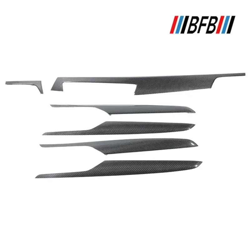 

For BMW New X1 F48 F49 Real Dry Carbon Fiber 2016-2021 Instrument Panel Central Control Panel Door Interior Modification