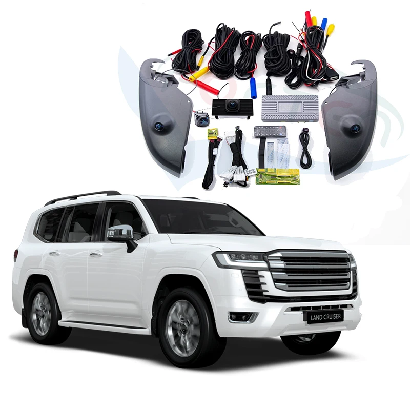 

3D Panoramic Bird View DVR Surround Parking Monitor Car 360 Degree Blind Spot System for Land Cruiser LC300 2022-2024