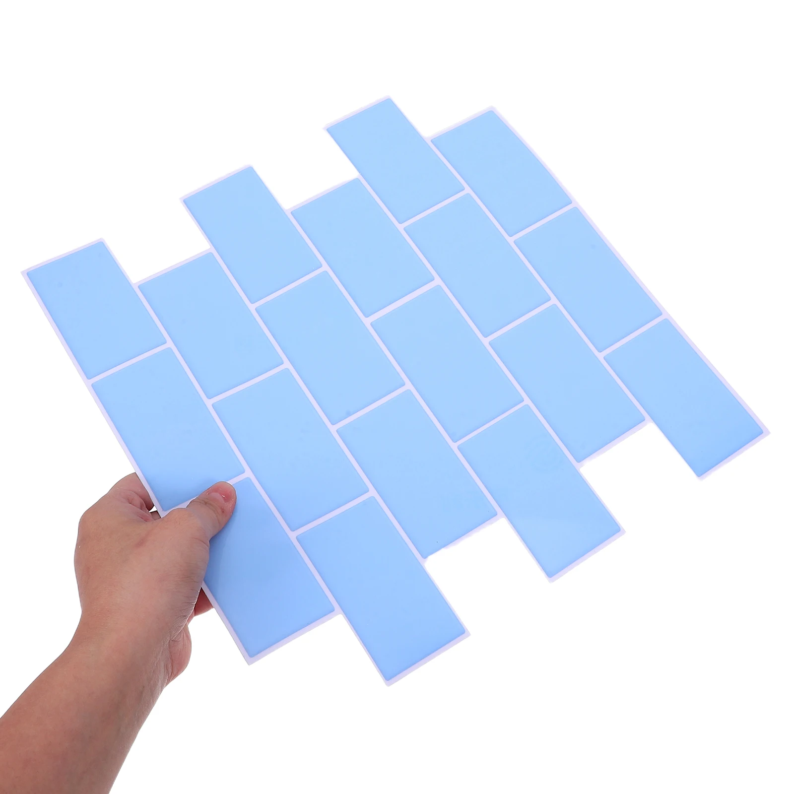 

6Pcs Tile Stickers 30x30cm Waterproof PVC Peel and Stick Kitchen Wall Tiles Decorative Floor Stickers for Bathroom Splashback