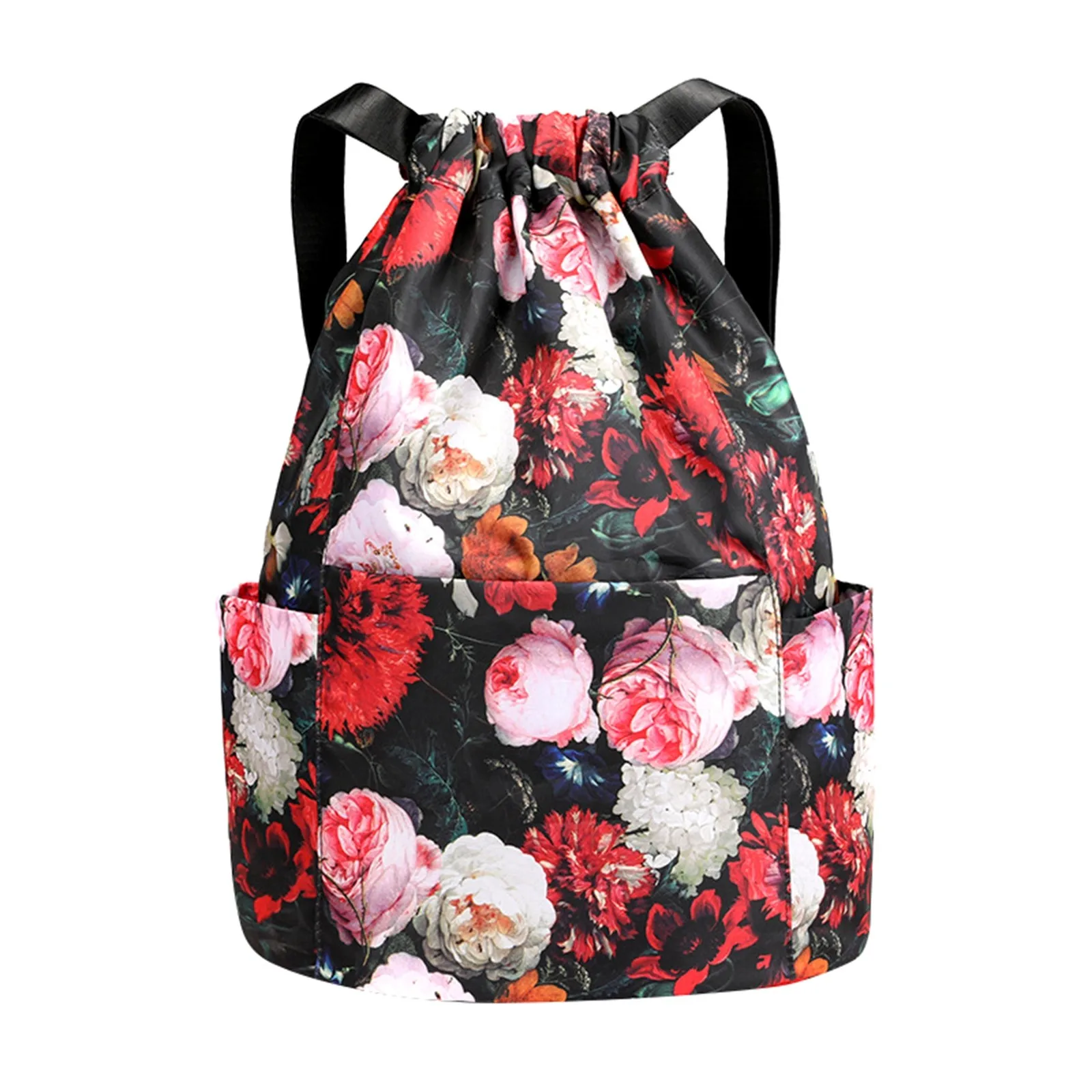 Drawstring Foldable Backpacks Large Capacity Dry-Wet Separation Travel Sport Backpack Solid Printed Lightweight Gym Bag Unisex