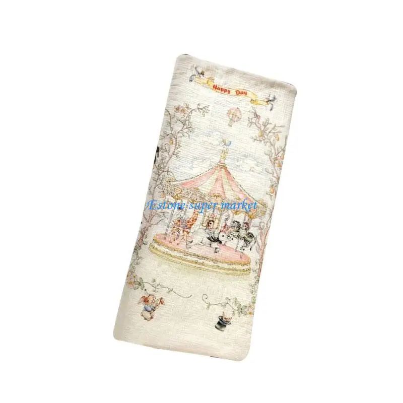 

090B Baby Strollers Pad Pram Carriage Cushion Double Sided Mattress Pushchair Liner Strollers Cushion with Printed Pattern