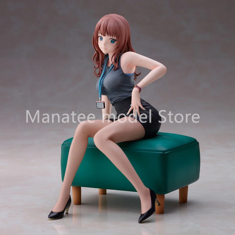 Union Creative Original Doushima Illustration "Hokuro no Ooi Senpai OL-san" PVC Action Figure Anime Model Toys Collection Gift