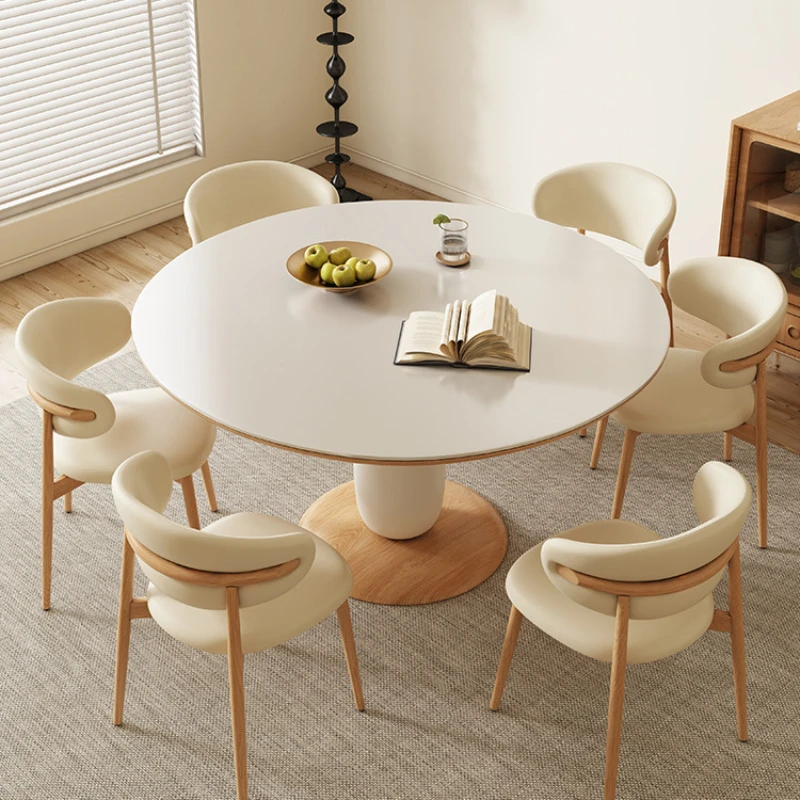 Modern Dining Rooms Extendable Table Sedentary Cafe Service Kitchen Rectangular Reception Tables Round Mesa Comedor Elegant