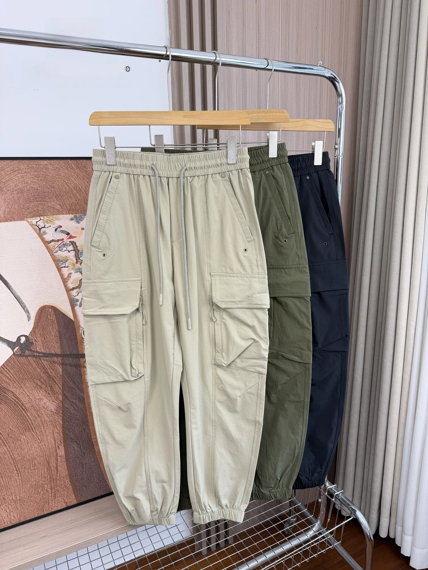 

Мужские повседневные брюки для активного отдыха весна-лето: быстросохнущие, влагоотводящие, прямого кроя, со средней посадкой, удобные, дышащие, модные