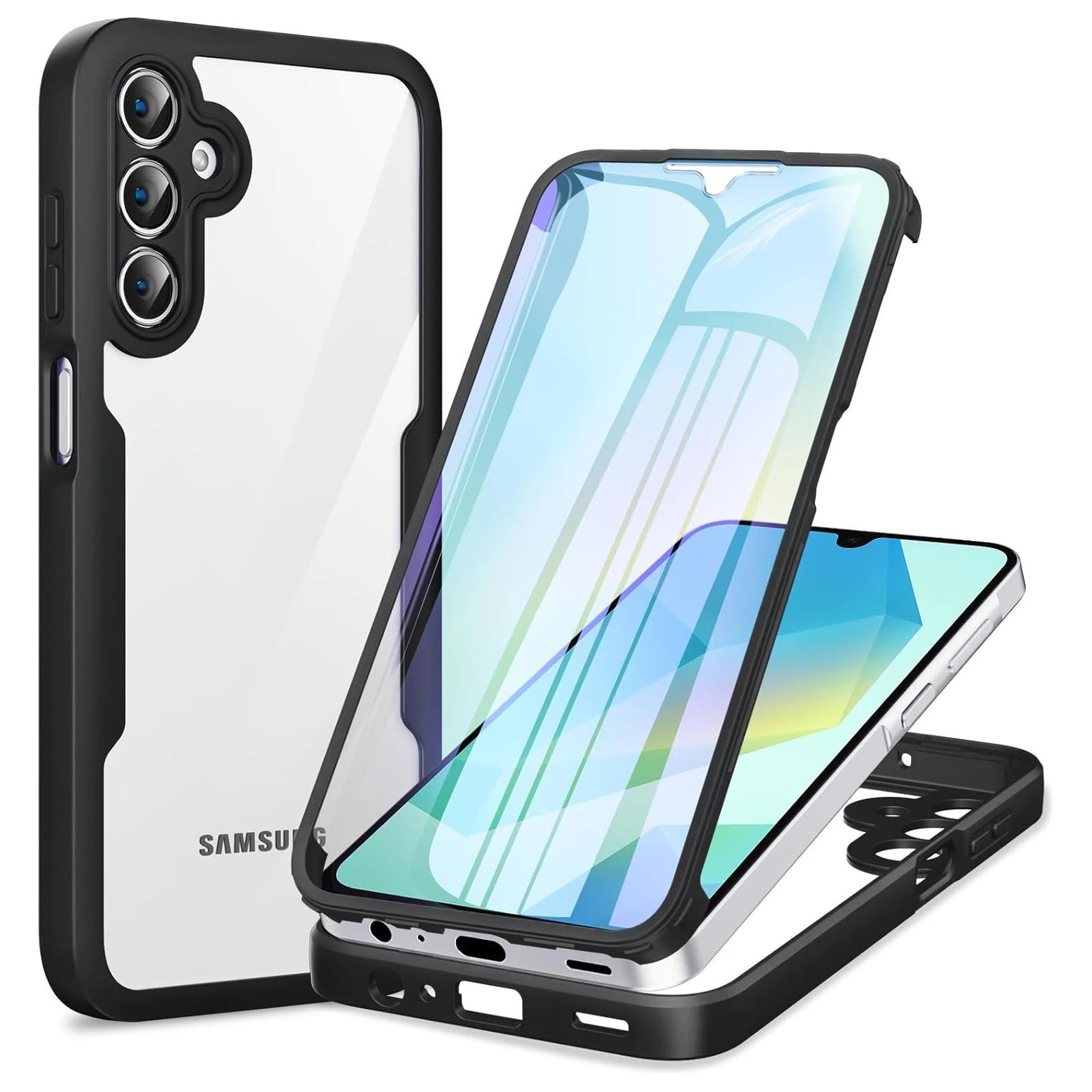 Volledige beschermhoes voor Samsung Galaxy A57 A37 A27 A17 5G A56 A36 A26 A16 5G A55 A35 A25 beschermende hoes funda coque capa