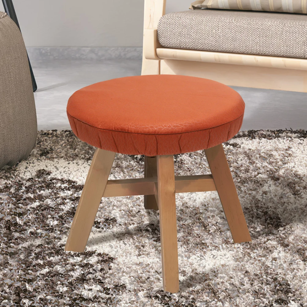 Ronde stoelbeschermer Rekbare stoffen krukhoes voor eetkamer Bar Verfraai zitkussen Gewatteerd Comfortabel