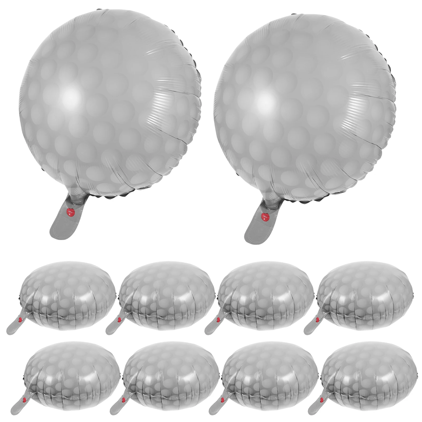 10Pcs Golf Balloons Aluminum Foil Balloons Baseball Decorative Aluminum Film Golf Ball Balloons Birthday Party Decoration 45cm