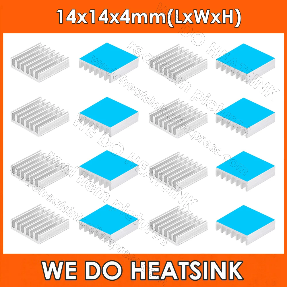 Aluminum Heatsink Radiator Cooler With pre Applied Thermal Conductive Adhesive Tape for Electronic IC Chip RAM MOS GPU