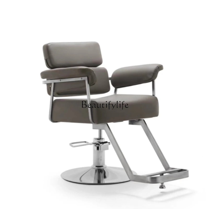 

High-end Barber Shop Chair for Hair Cutting, Adjustable for Perm and Dyeing