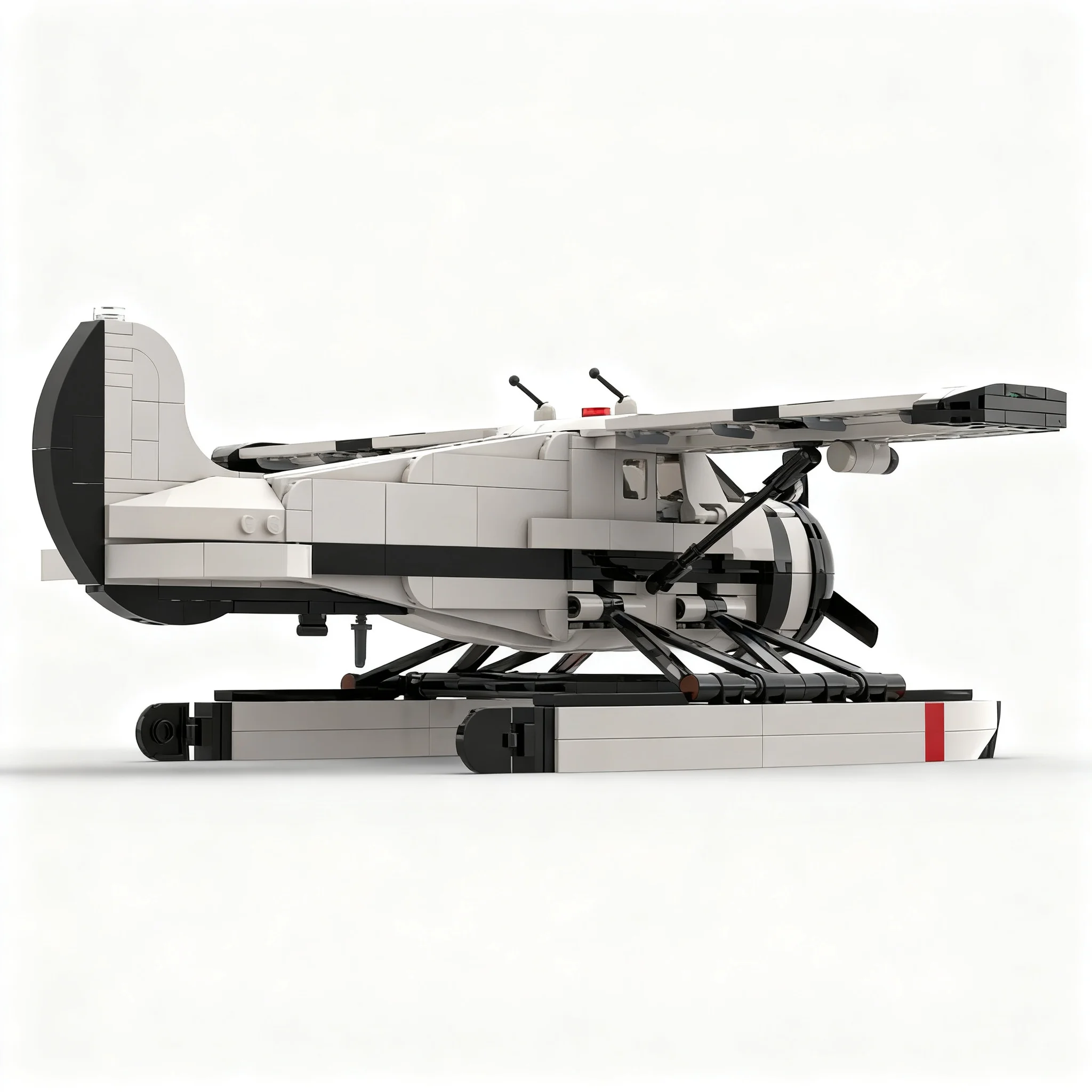 557-pezzi-moc-de-havilland-canada-dhc-2-beaver-floatplane-modello-aeroporto-cittadino-blocchi-da-costruzione-regalo-di-natale-giocattolo-idea-fai-da-te-da-assemblare