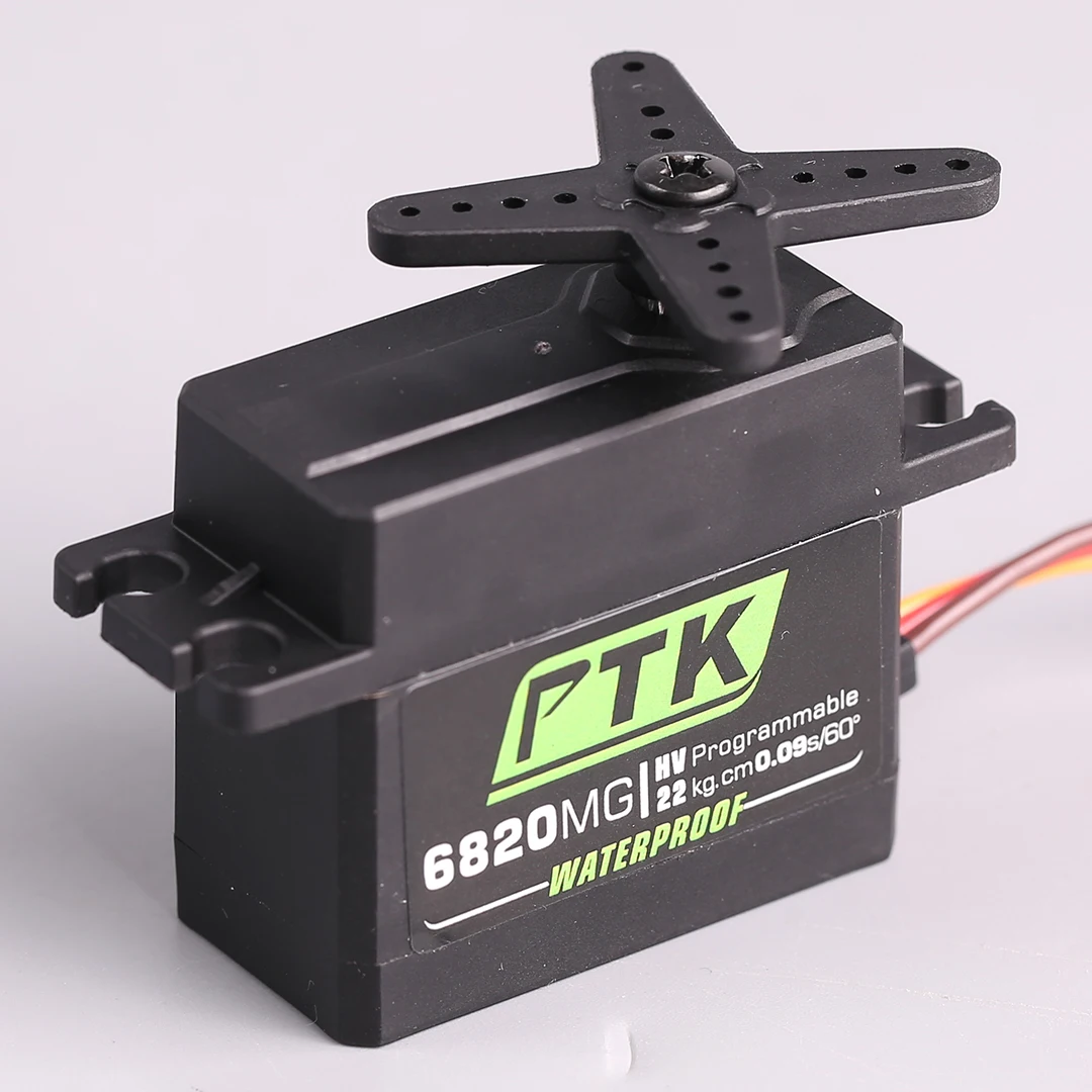 PTK 6820MG High Voltage All-Metal Digital Servo 20KG Torque for RC Models Compatible with U300