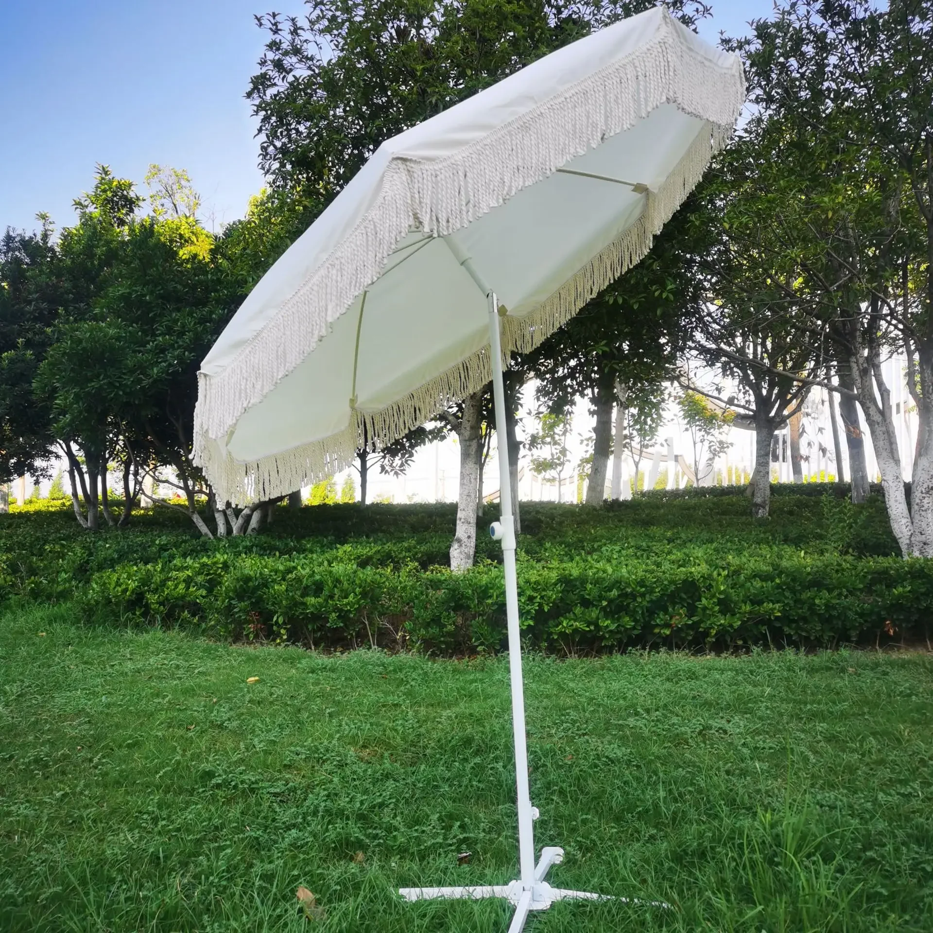 

Amazon, cotton, tassel, beach umbrella, with steering, outdoor, patio