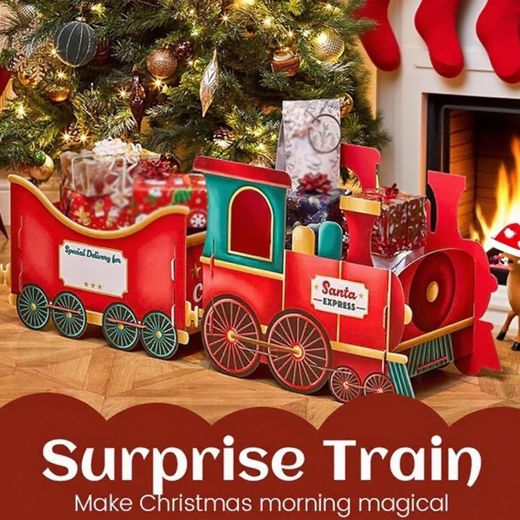 

Gingerbread Train Decoration Set Christmas Gift Train For Home Display Christmas Presents Trains Santa Gift Set B