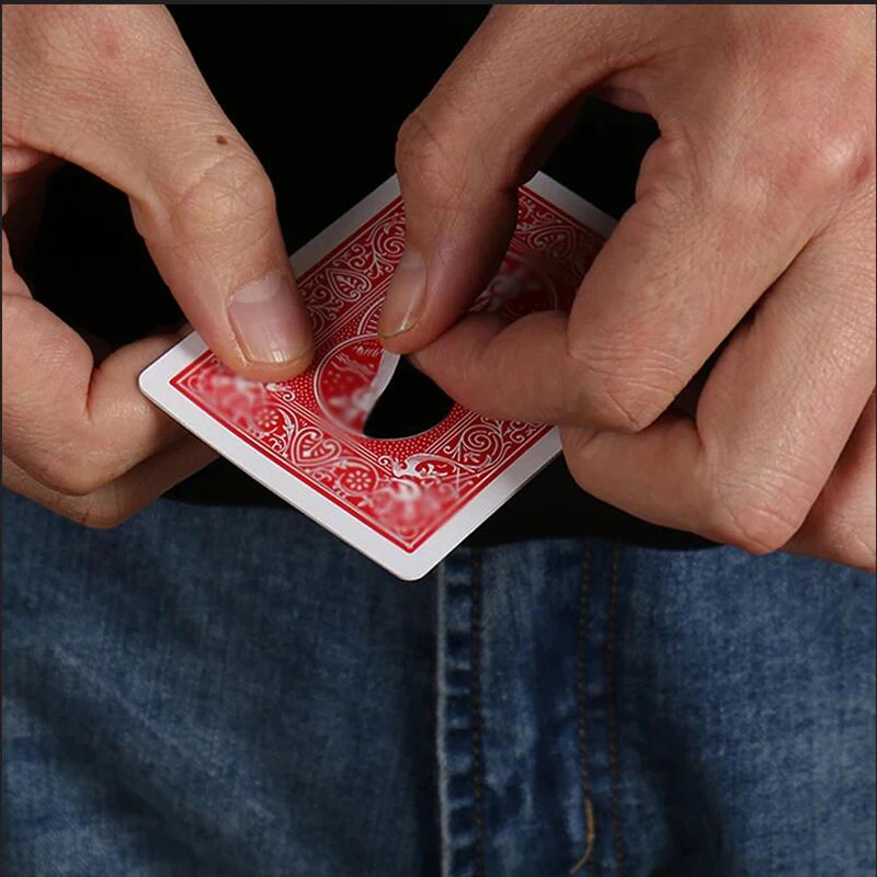 Blue to Red Color Changing Black Hole Magic Tricks Card Vanishing Close Up Props Magic Prop Illusion Gimmick Easy to do